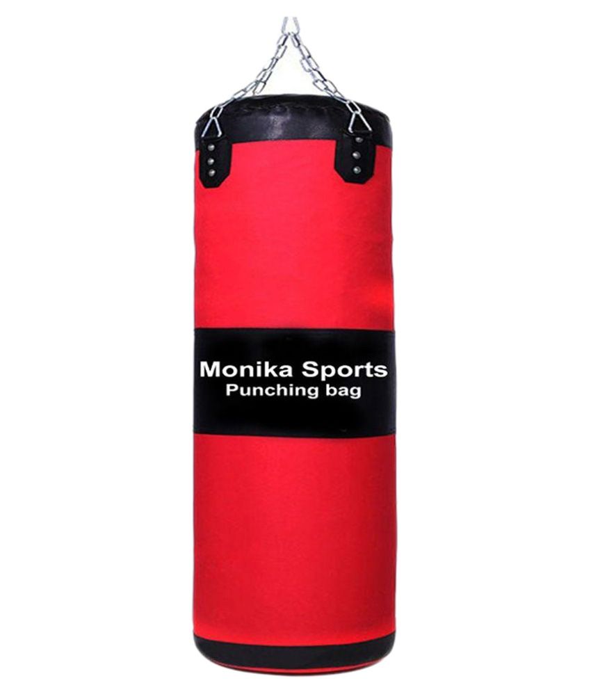 Monika Sports Red Punching Bag with Boxing Gloves and Steel Chain Buy