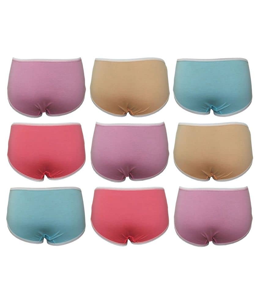 Bodycare Printed Cotton Panties for Girls Pack of 9 Buy Bodycare Printed Cotton Panties for
