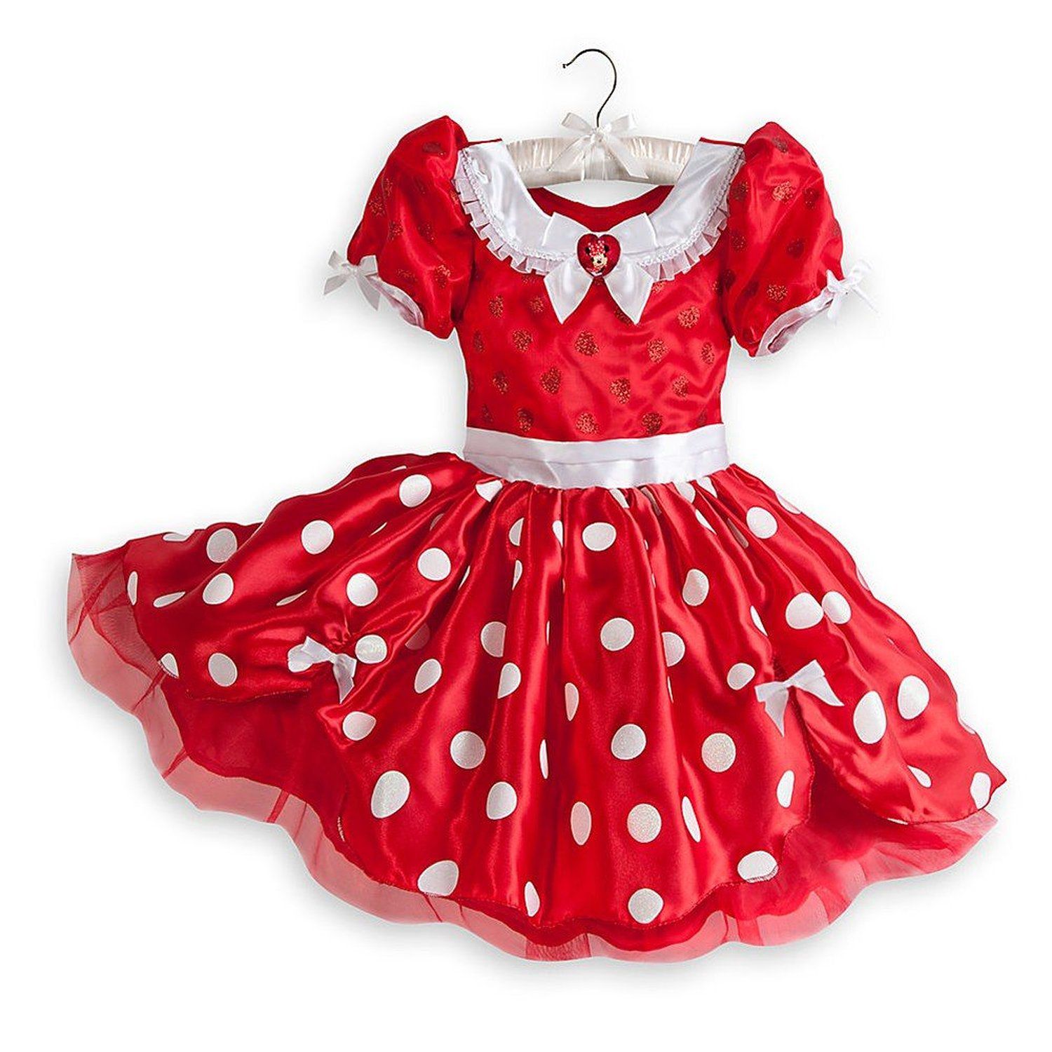 Disney Store Minnie Mouse Costume Dress Size Xxs 33t Red With White Polkadots Buy Disney