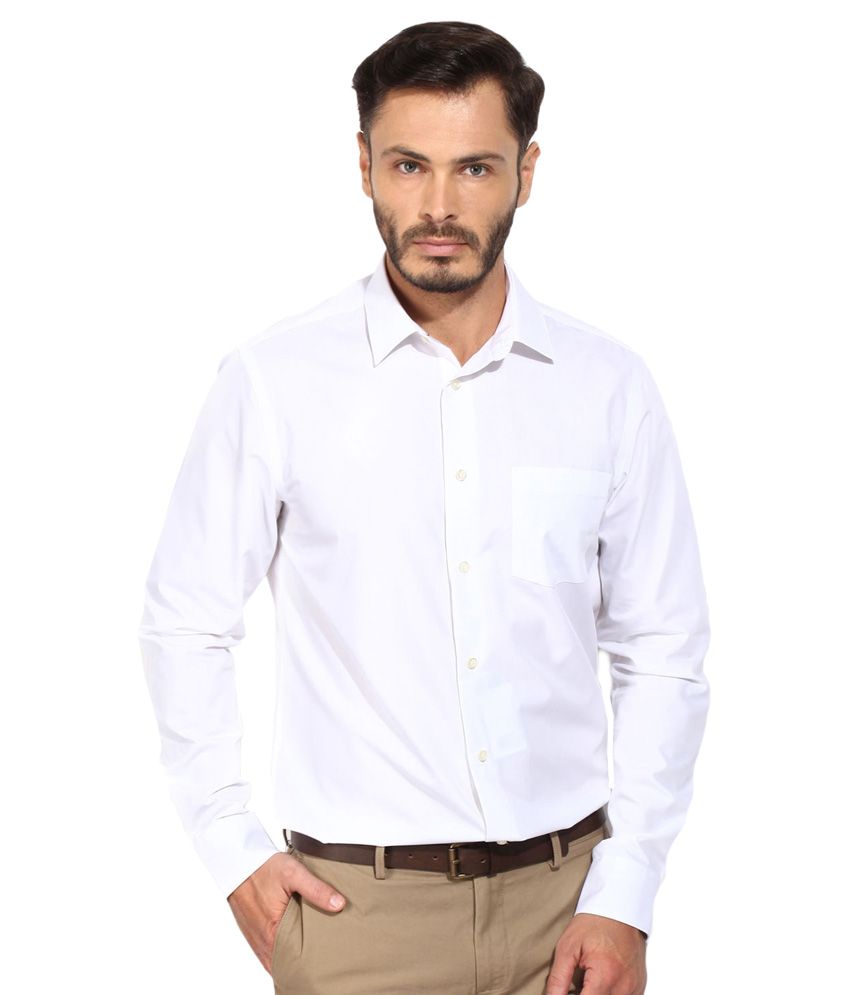 Blackberry White Formal Slim Fit Shirt 