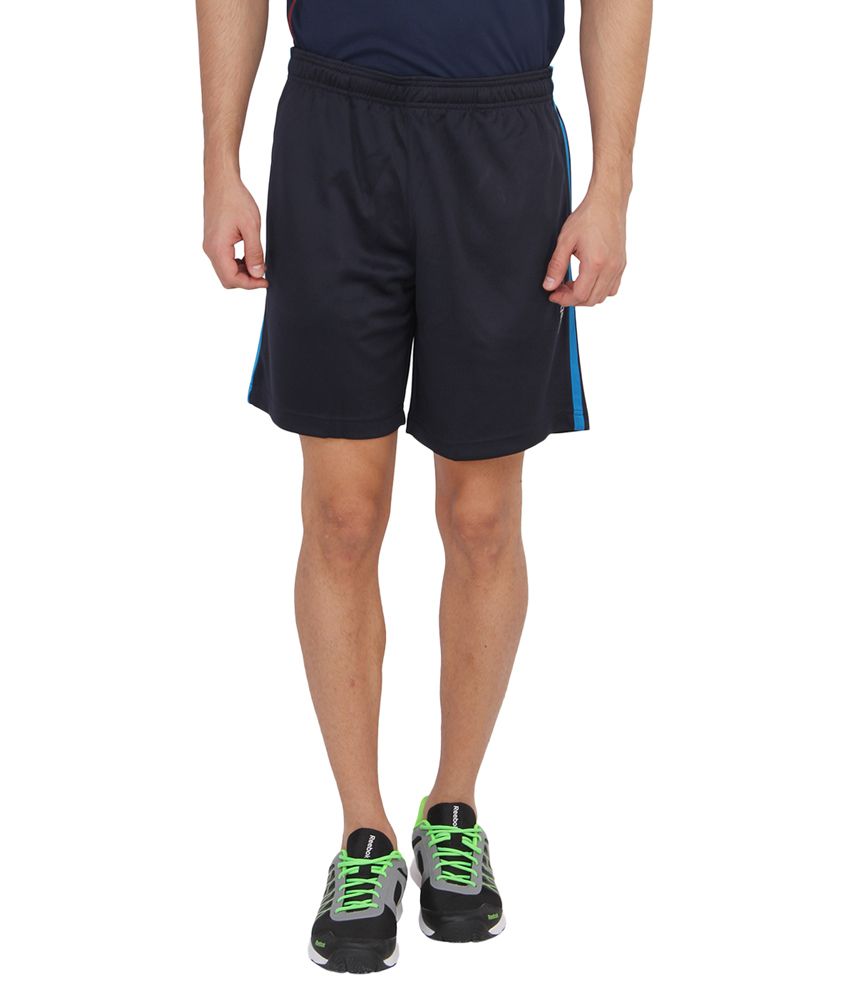 Reebok Navy Polyester Short - Buy Reebok Navy Polyester Short Online at ...