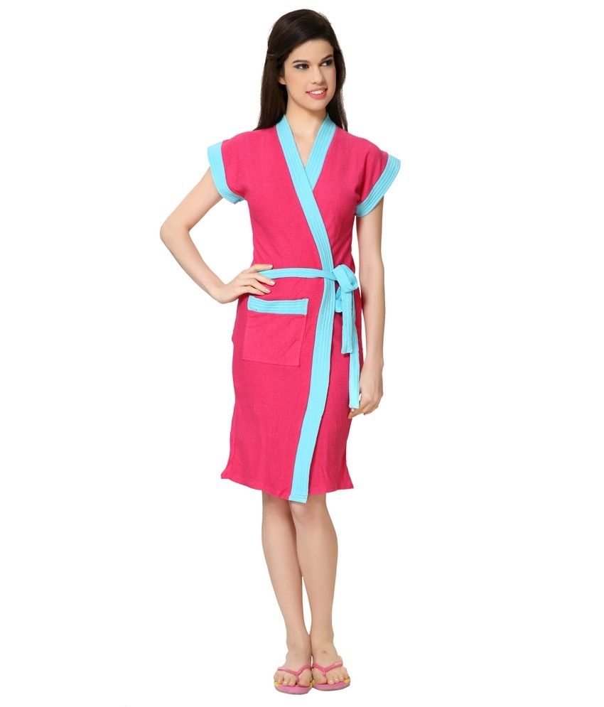 bathrobes pink