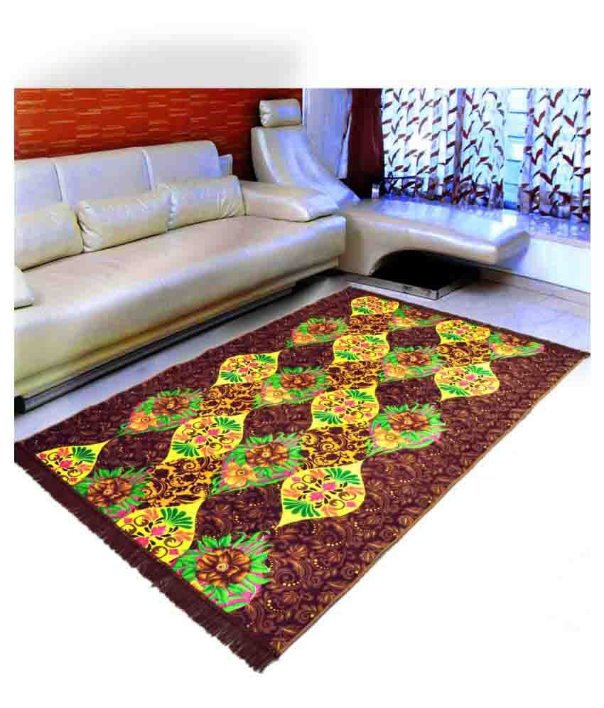 Warmland Multi Velvet Carpet Floral 5x7 Ft Buy Warmland Multi Velvet Carpet Floral 5x7 Ft Online At Low Price Snapdeal