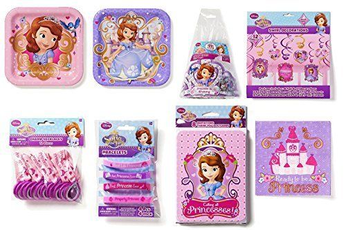 Disney Sofia The First Birthday Party Decorations Invitations