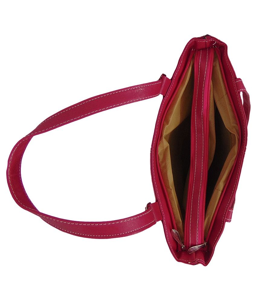 Estoss Pink Faux Leather Shoulder Bag Buy Estoss Pink Faux Leather