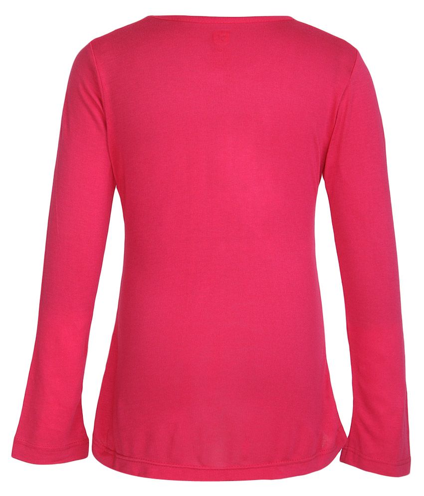 612 League Fuchsia Pink Sequinned T-Shirt - Buy 612 League Fuchsia Pink ...
