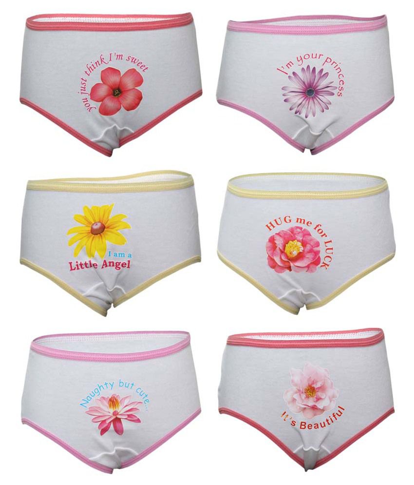     			Bodycare White Cotton Bloomers - Pack of 6