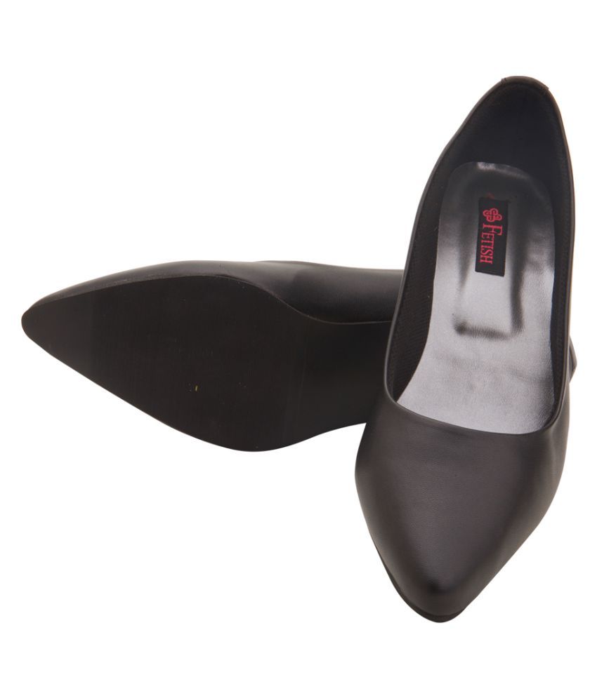 black kitten heel shoes size 4