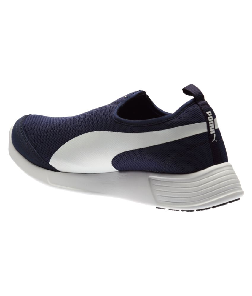 puma lazy slip on blue