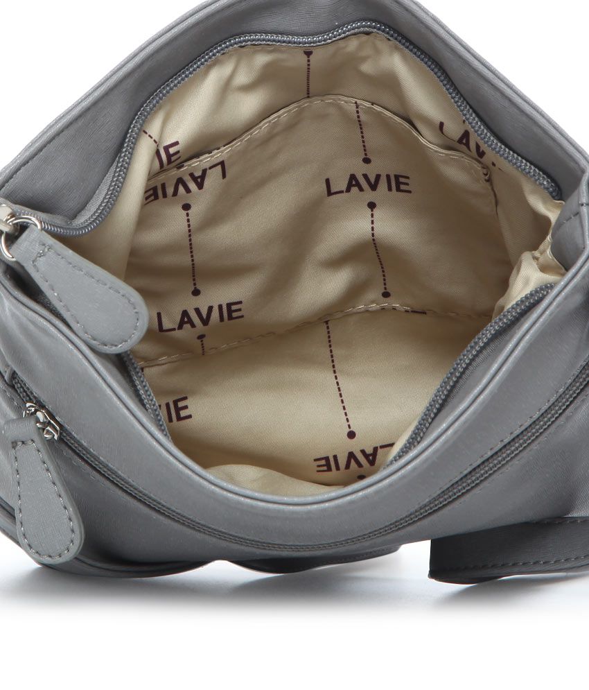 Lavie Gray Synthetic Sling Bag - Buy Lavie Gray Synthetic Sling Bag Online at Best Prices in ...