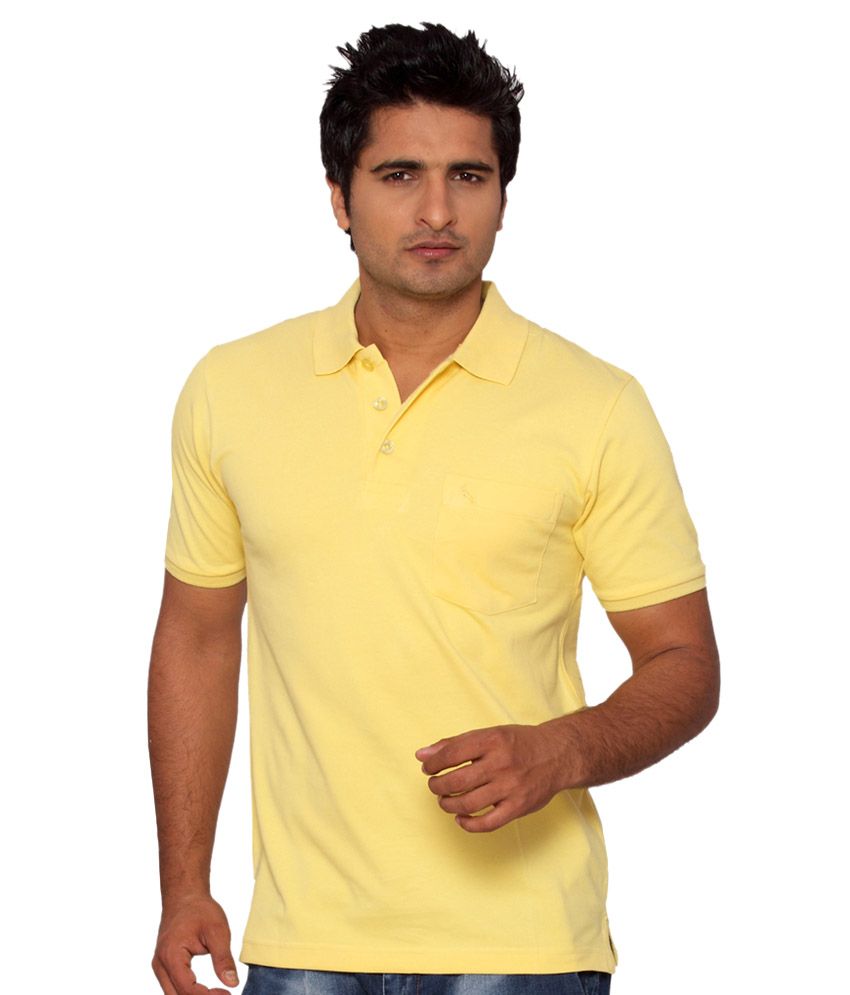 Lucfashion Yellow Regular Fit Polo T Shirt - Buy Lucfashion Yellow ...