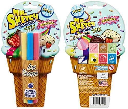 28 Pack Includes Original Mr Sketch Stix Scented Markers and Ice Cream Sets Holiday Movie Night 