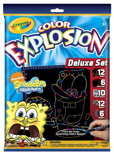 Crayola Color Explosion Black Deluxe Set Spongebob Squarepants - Buy