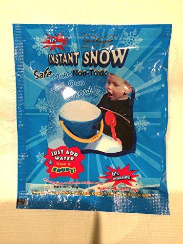 20 Packs Instant Snow Powder Will Make About 80 Cups of Fluffy Instantly Snow 