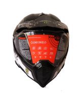 WLT Black Motocross Helmet