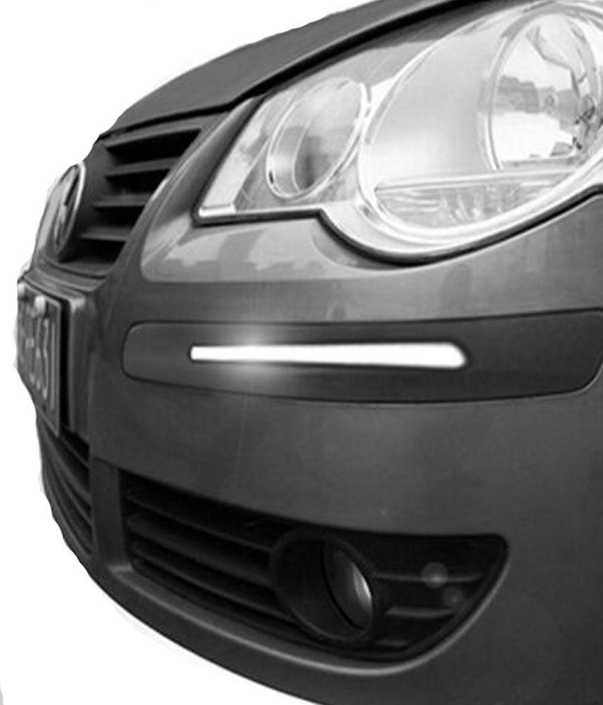 Autokraftz Bumper Guard With Flex Line Chrome Lining Grey Color For
