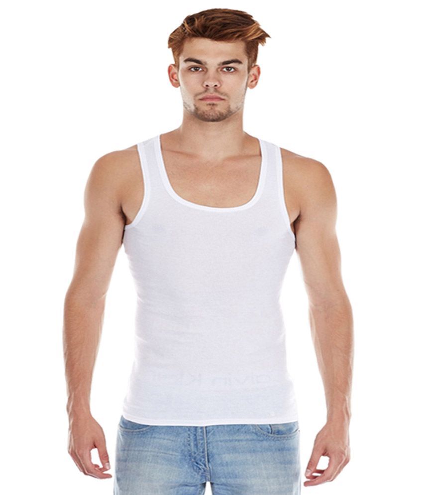 Saadgi Collections White Cotton Vests - Pack Of 6 - Buy Saadgi ...