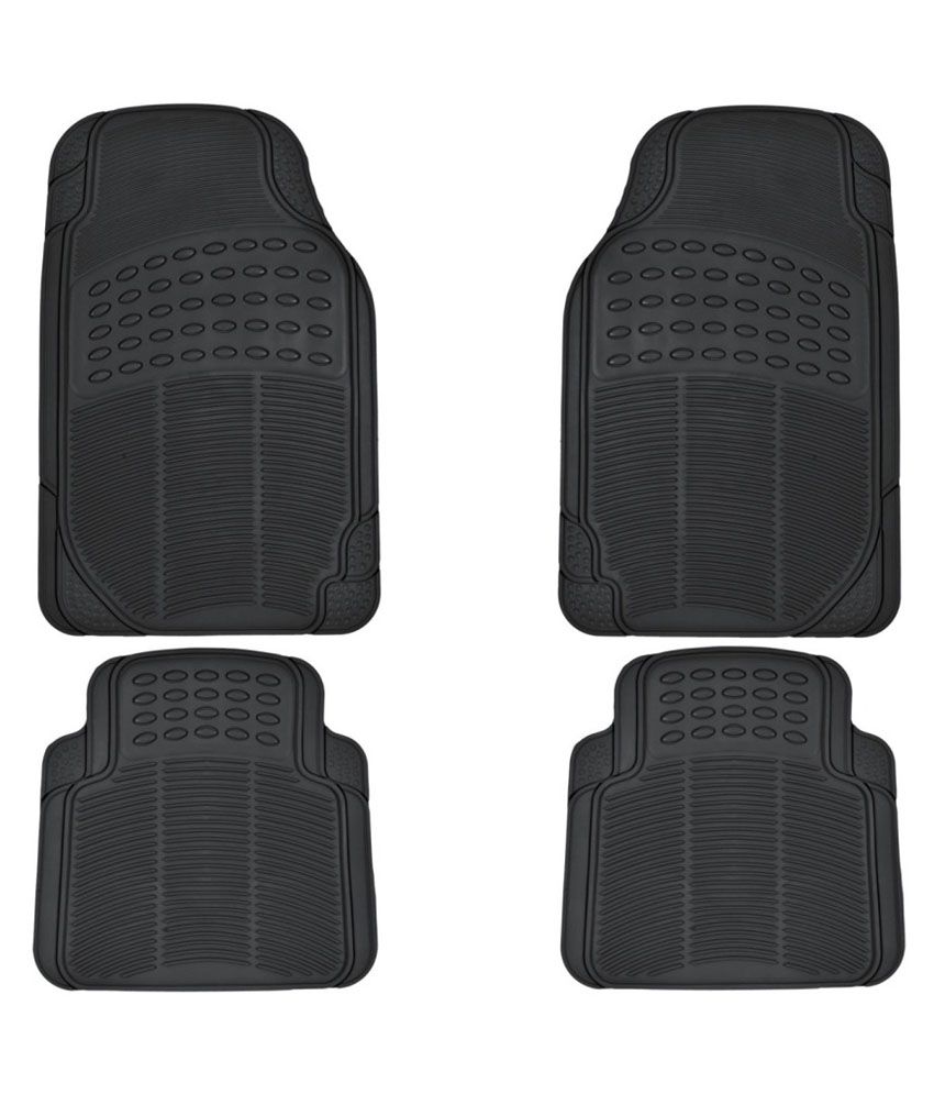 Kingsway Black Rubber Floor Mats For Honda Jazz (Set Of 4) ...