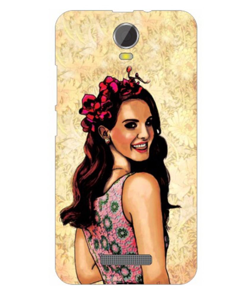 Via Flowers Printed Back Cover for Micromax Canvas Juice 2