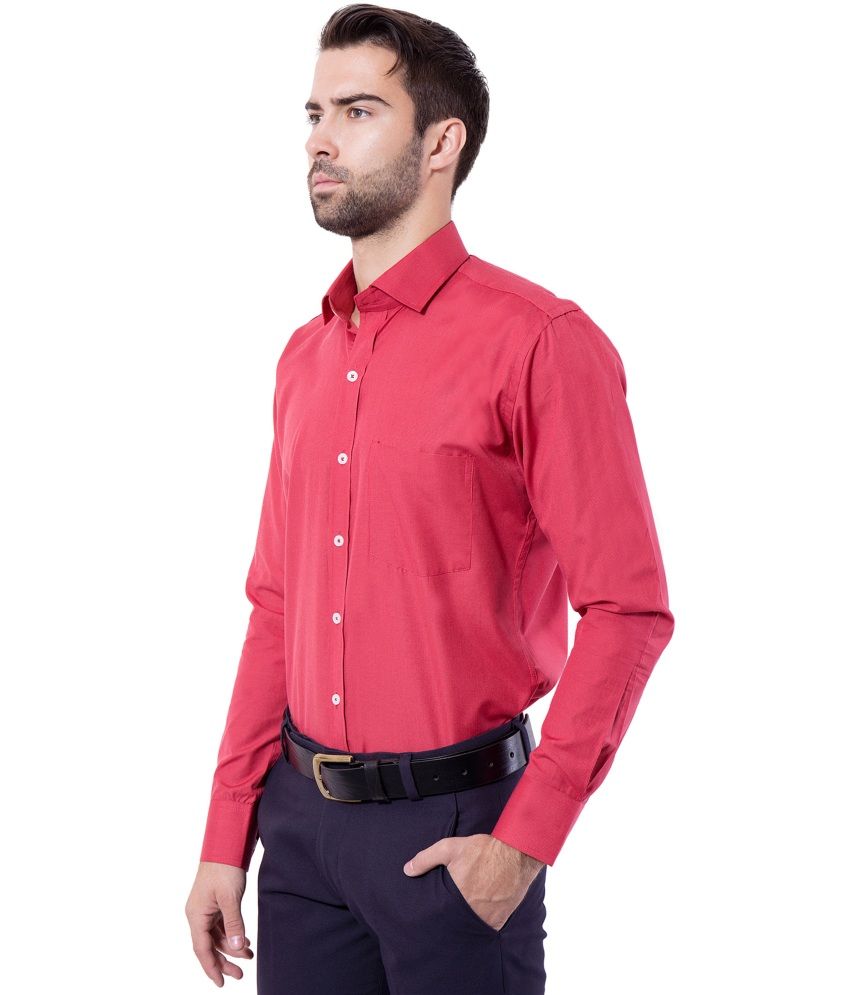 mens red formal shirt uk