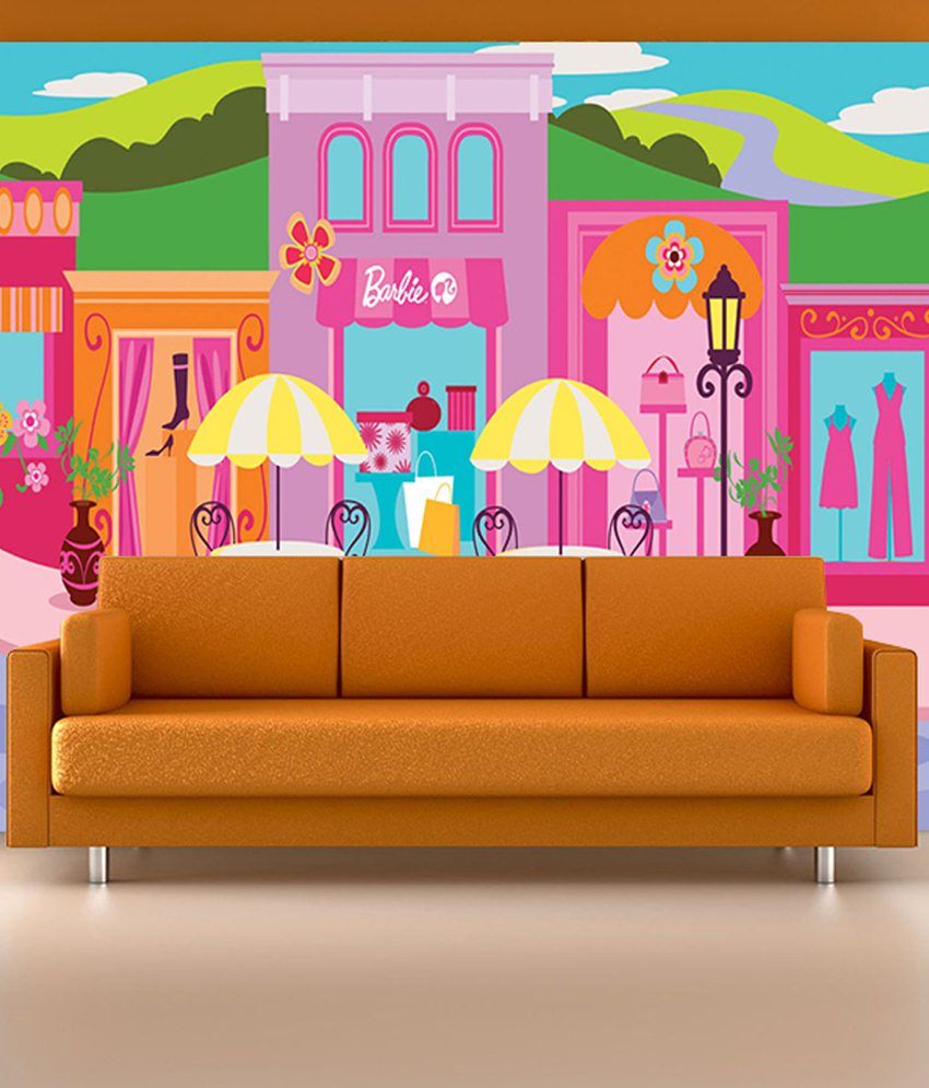 barbie wall painting