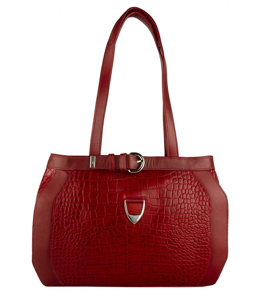 dark red shoulder bag