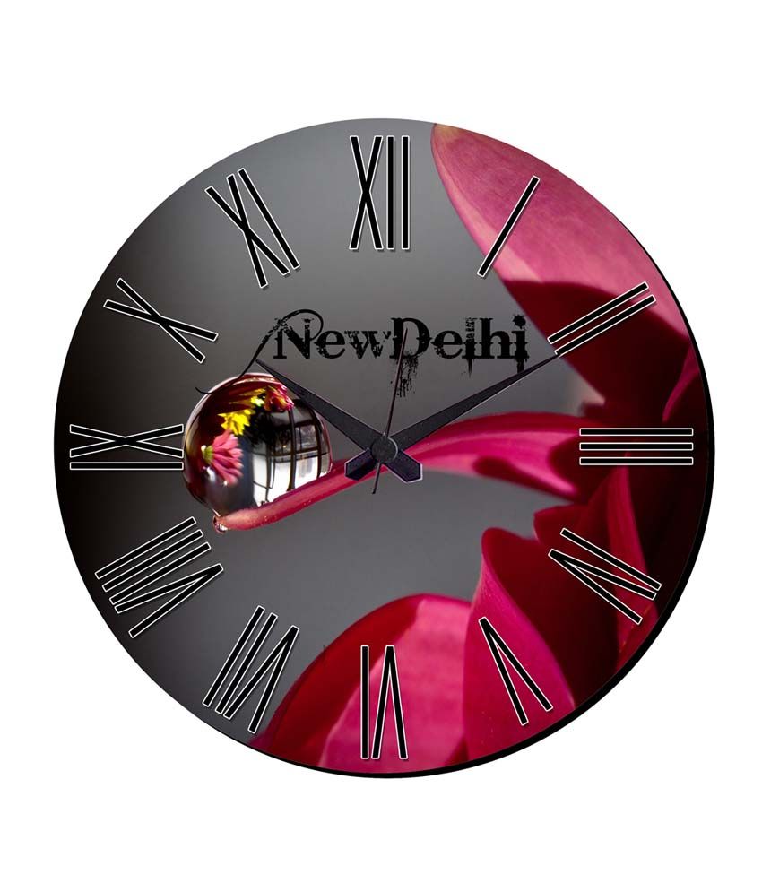 Mesleep Delhi Abstract Wall Clock With Glass Top Buy Mesleep