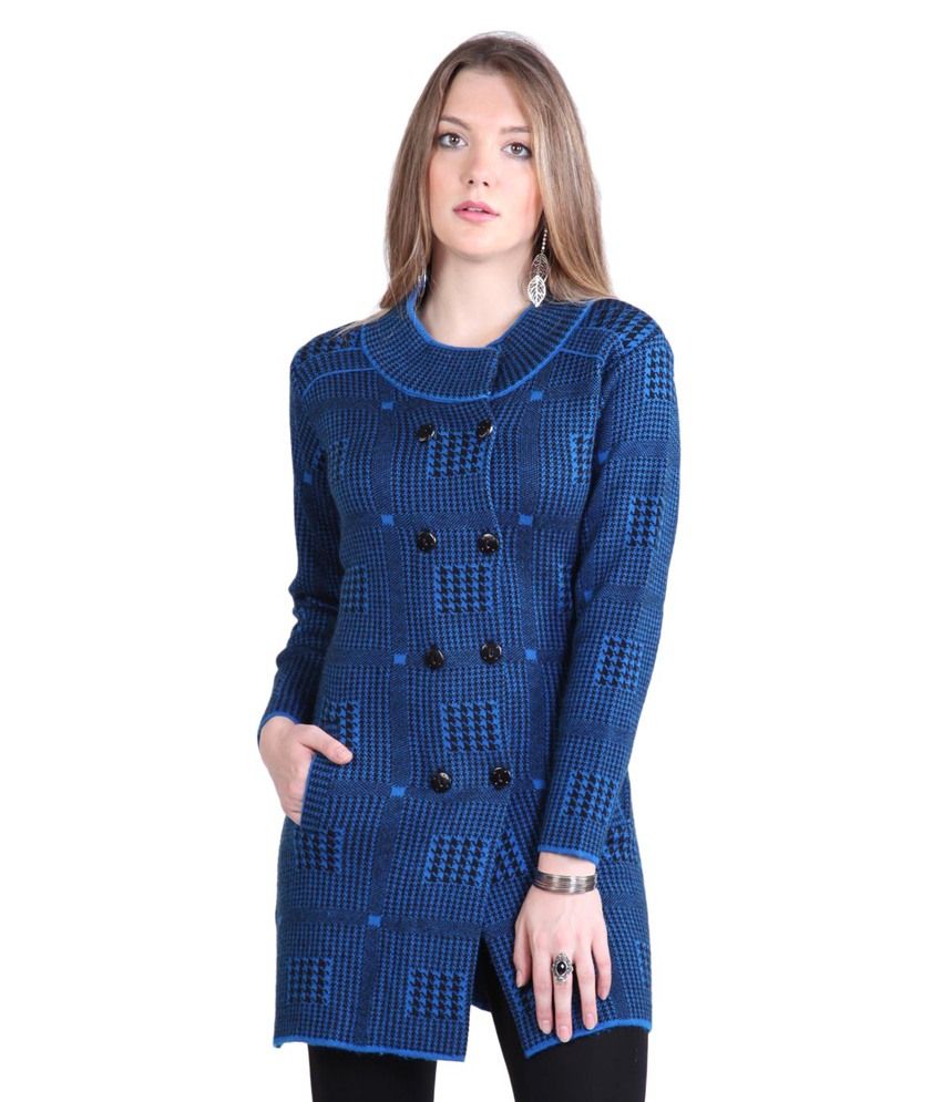 Buy Montrex Blue Woollen Coats Online at Best Prices in India - Snapdeal