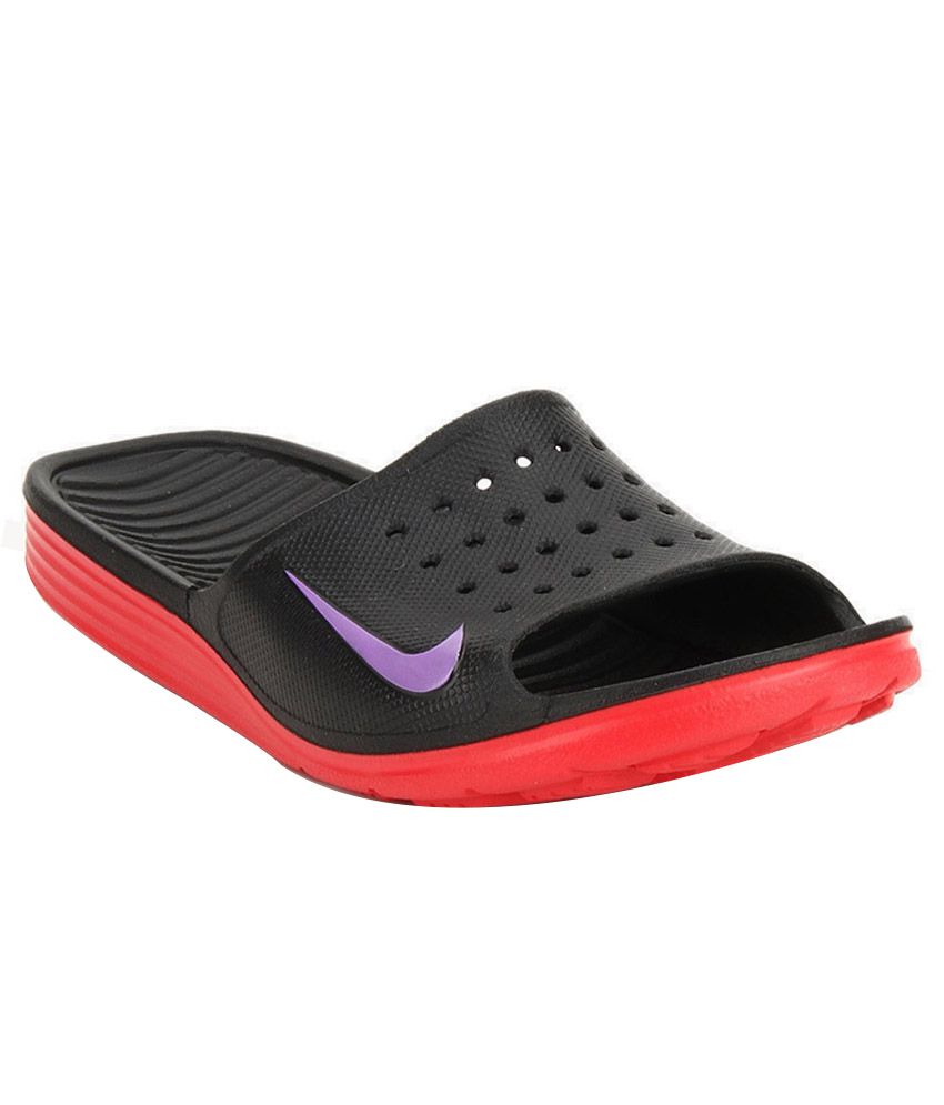 Nike Solarsoft Slide Black Slippers - Buy Nike Solarsoft Slide Black Slippers Online at Best in India Snapdeal