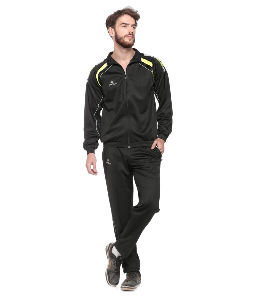 Sport Sun Black Polyester Tracksuit - Buy Sport Sun Black Polyester ...