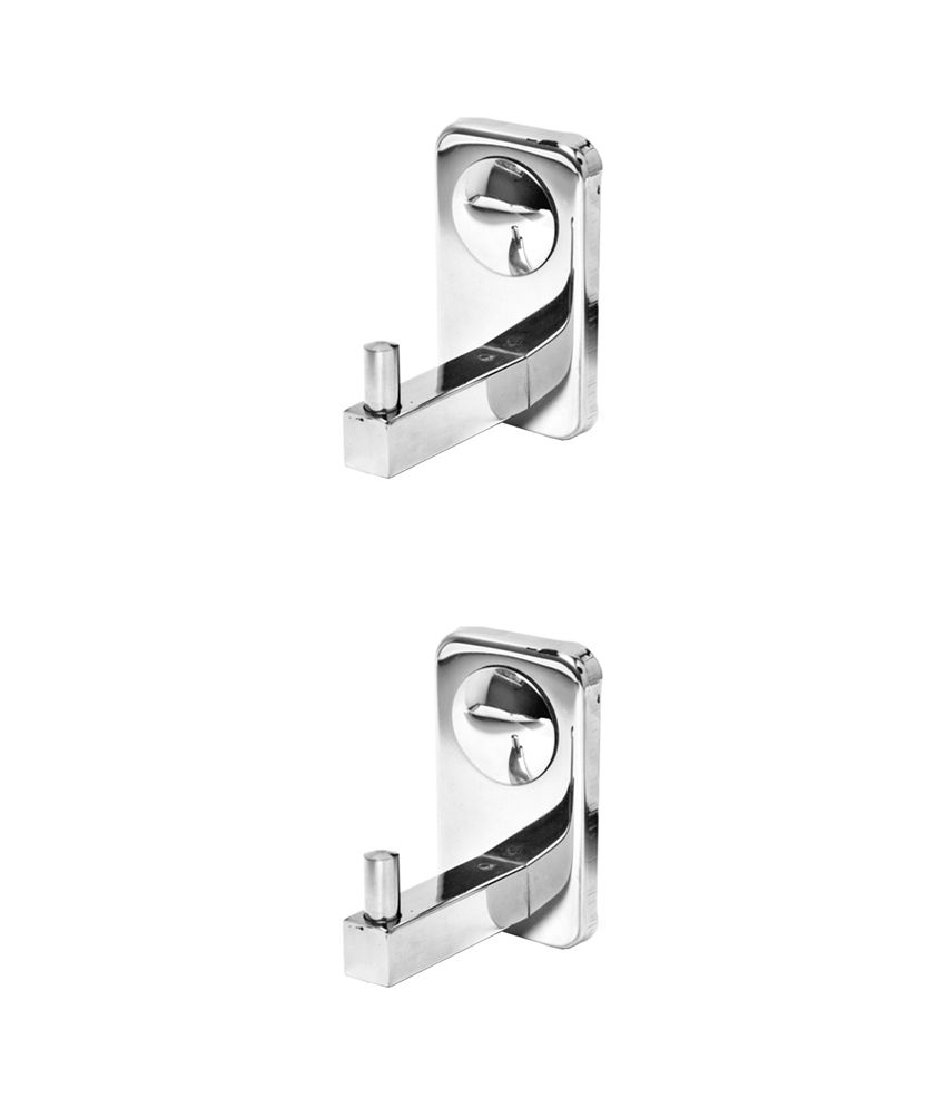     			Doyours DY-0758 Glossy Stainless Steel Robe Hook Pack Of 2