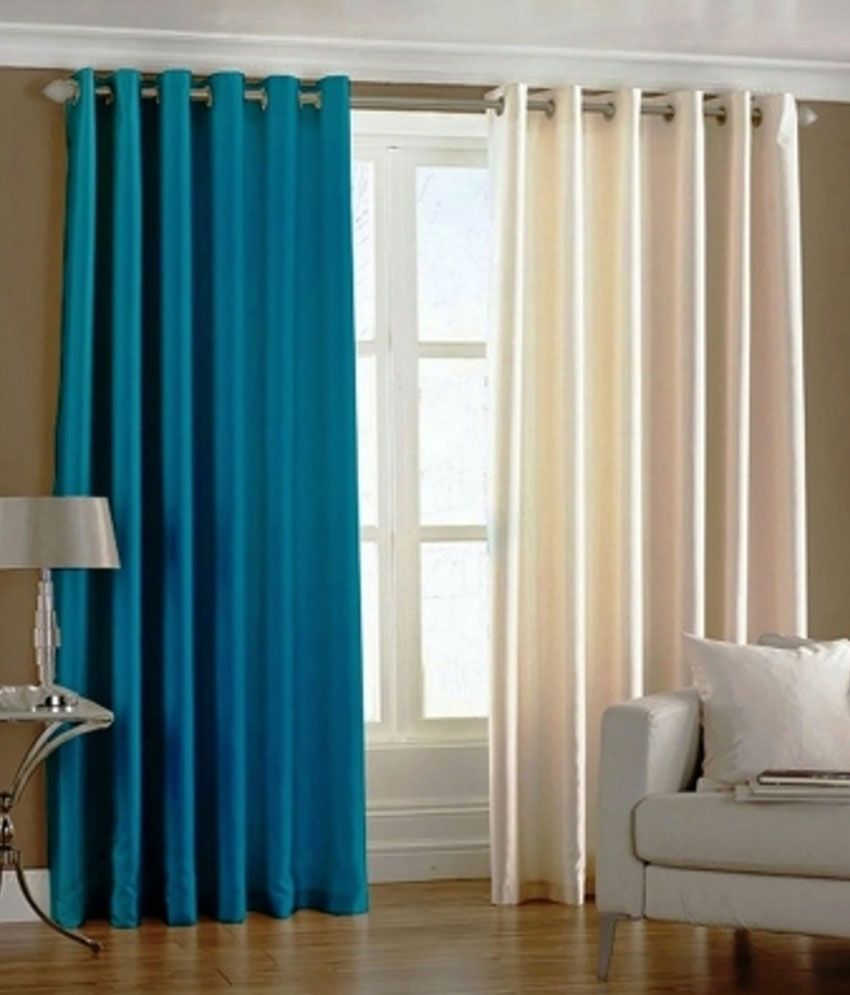 door eyelet curtains solid green