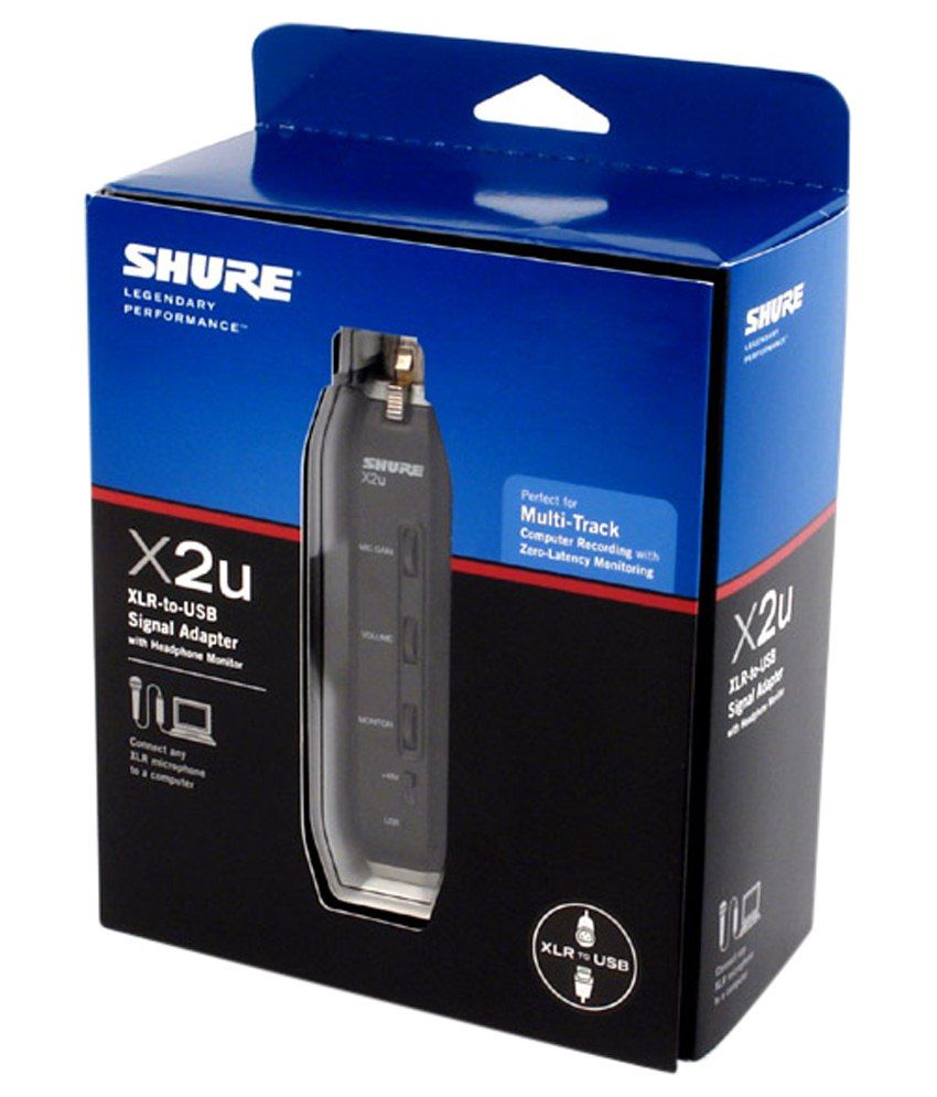 Shure X2u Xlr To Usb Adaptor Buy Shure X2u Xlr To Usb Adaptor Online At Best Price In India On Snapdeal