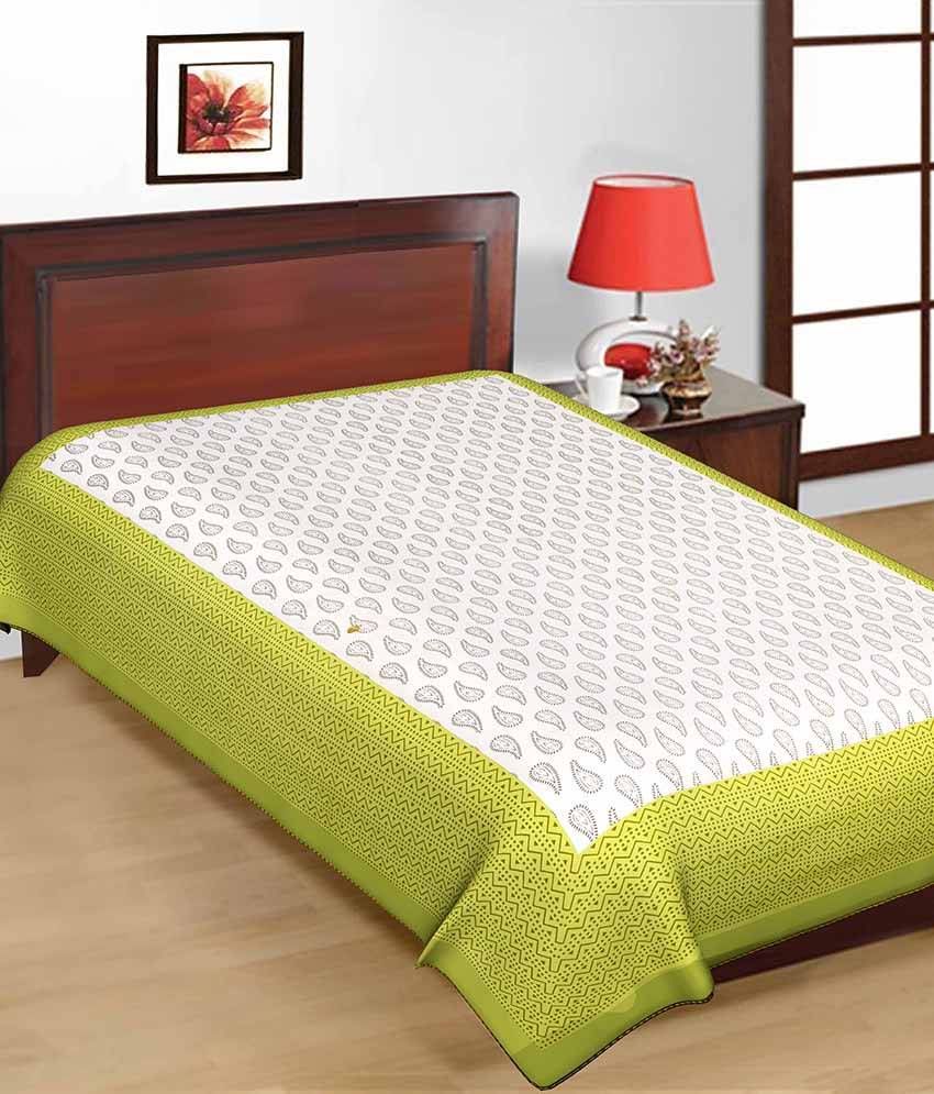 UniqChoice 100 Cotton Jaipuri Traditonal Single Bed Sheet Buy