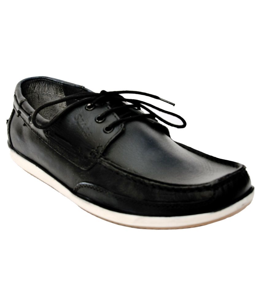 Starc Black Boat Style Shoes - Buy Starc Black Boat Style Shoes Online at  Best Prices in India on Snapdeal