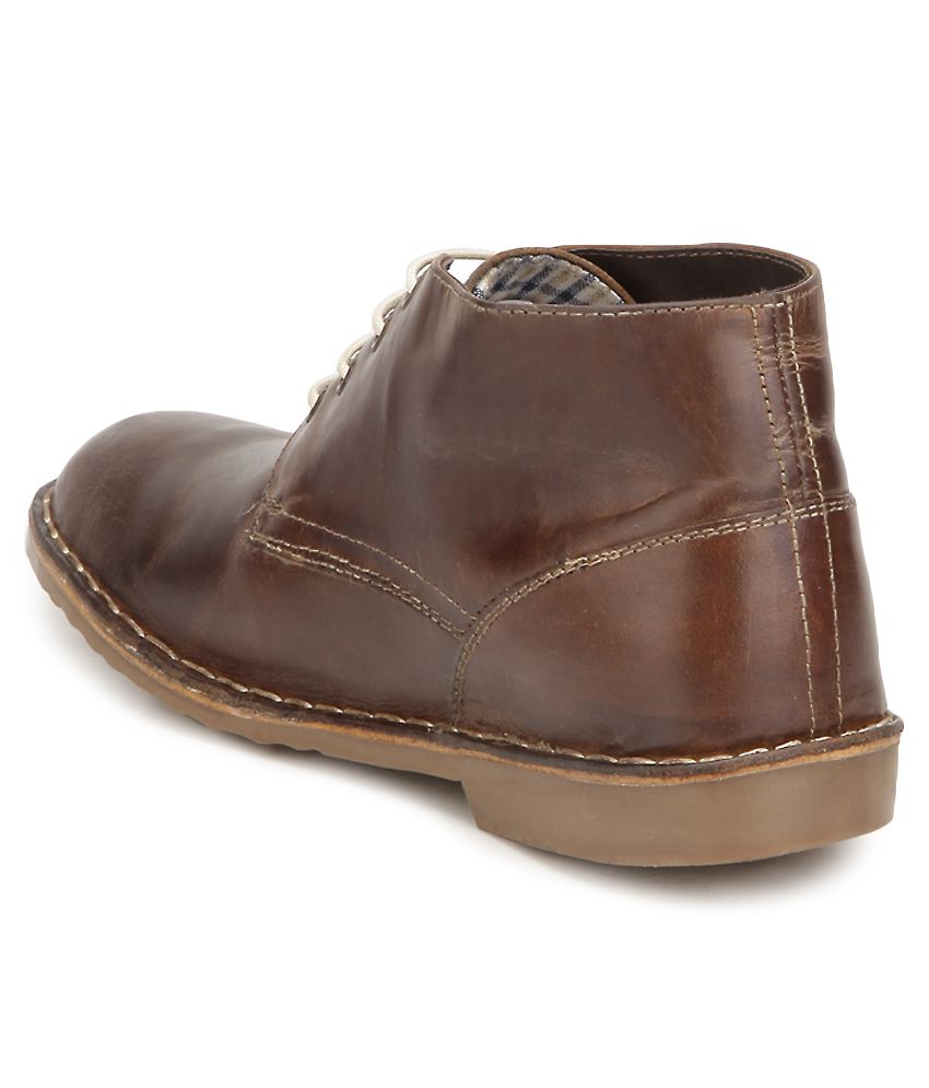 red tape coffee brown boots