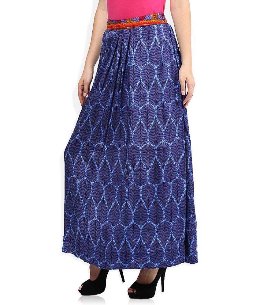 Buy Global Desi Blue Skirt Online at Best Prices in India - Snapdeal
