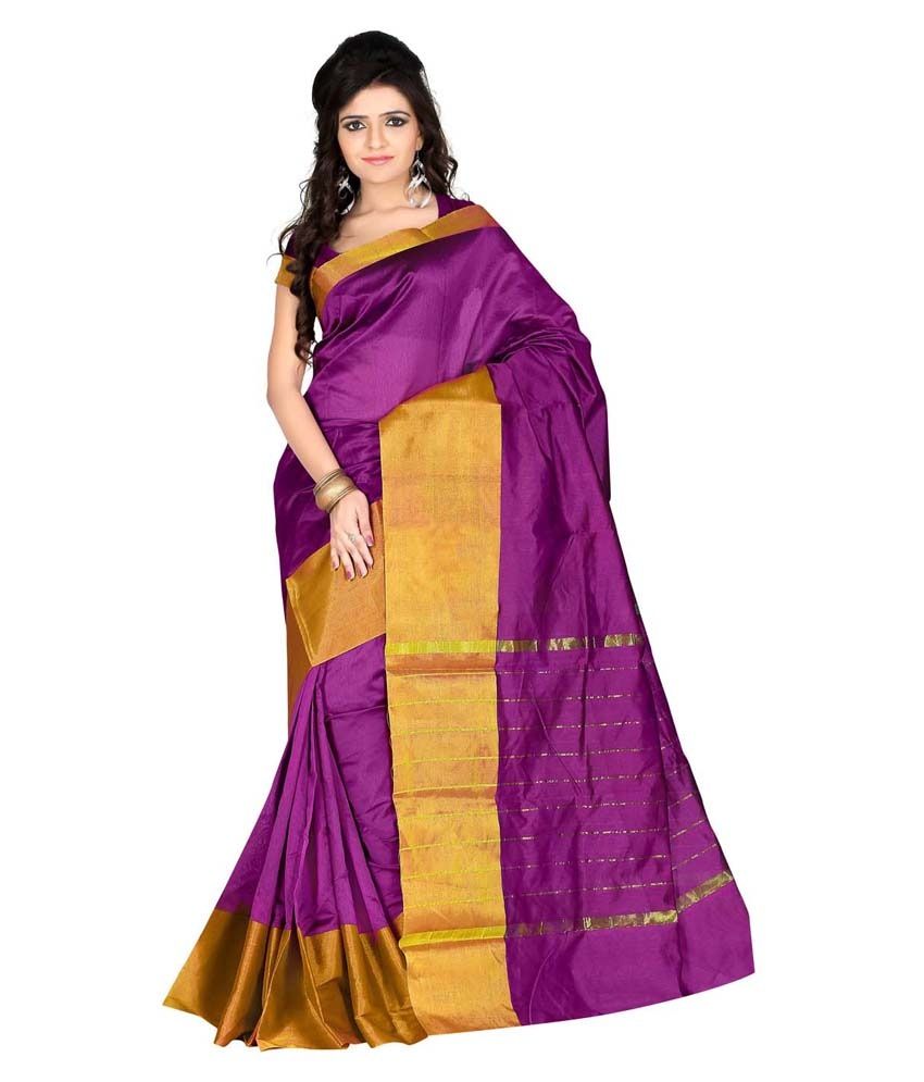 purple cotton sarees