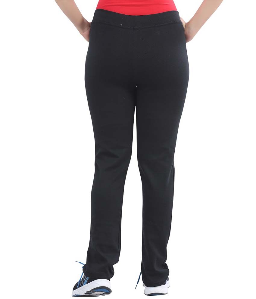 black track pants womens