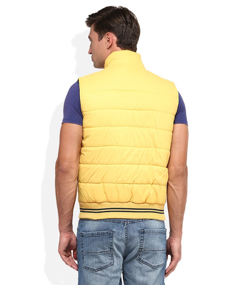 Duke Yellow Solid Quilted Jacket - Buy Duke Yellow Solid Quilted Jacket Online at Best Prices in 