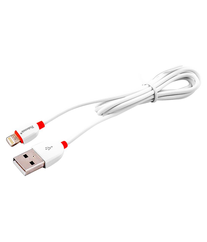 Robotek Usb Data Cable White All Cables Online At Low Prices Snapdeal India