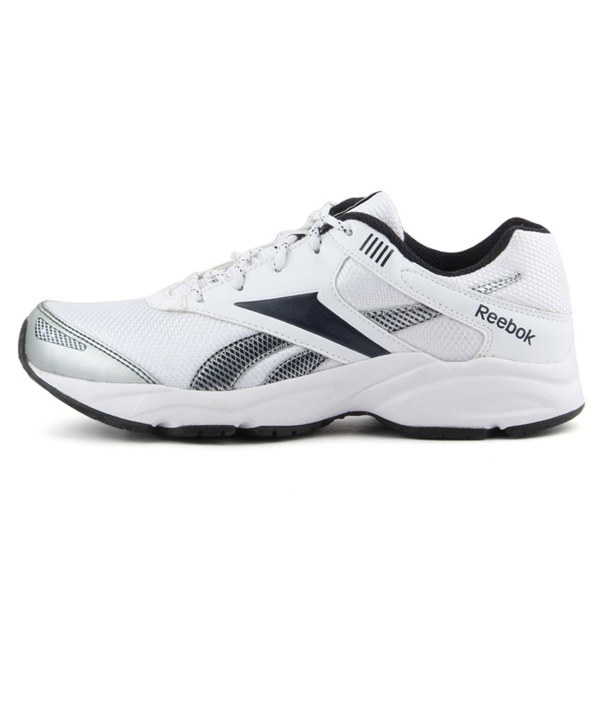 reebok white sports shoes