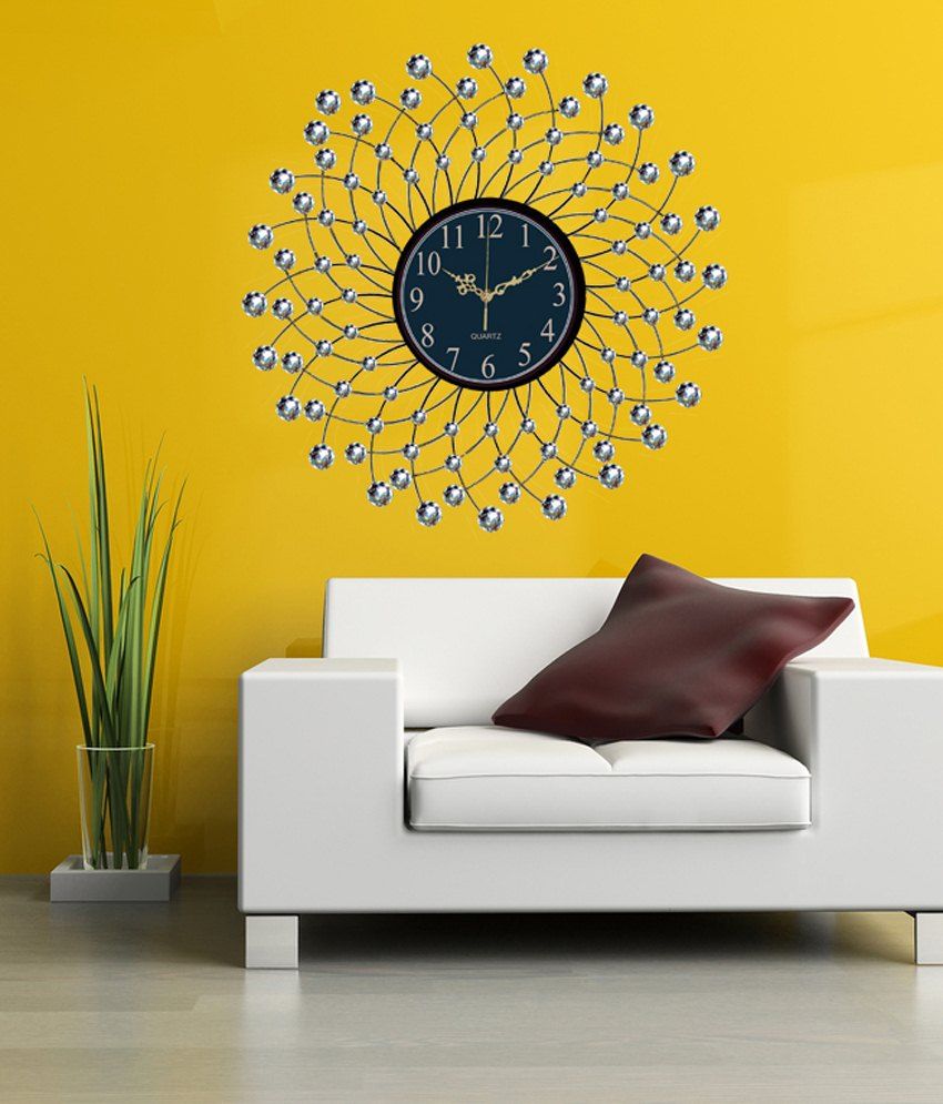 Unique Metal Wall ClockWhite Buy Unique Metal Wall ClockWhite at