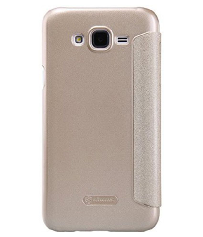 Nillkin Flip Cover For Samsung Galaxy J7 Golden Flip Covers Online at Low Prices Snapdeal
