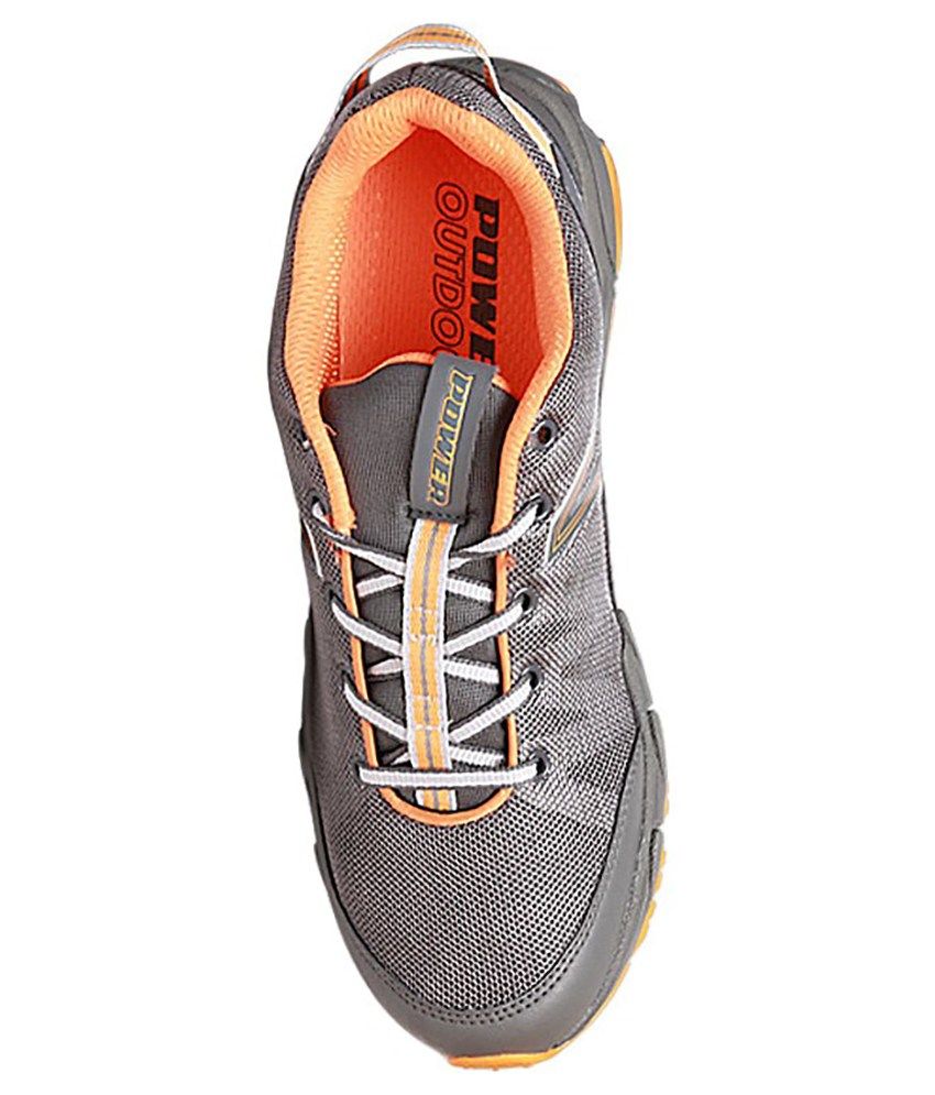power grey running shoes for men