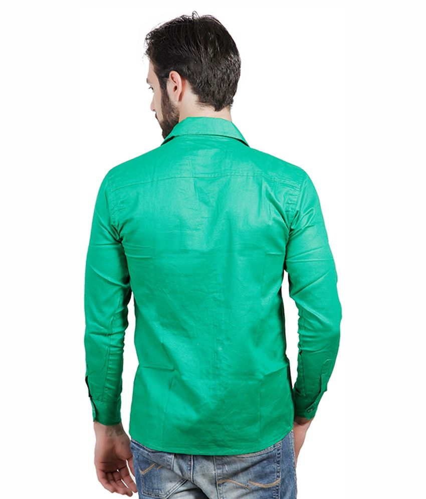 Psk Green Formal Shirt - Buy Psk Green Formal Shirt Online at Best ...