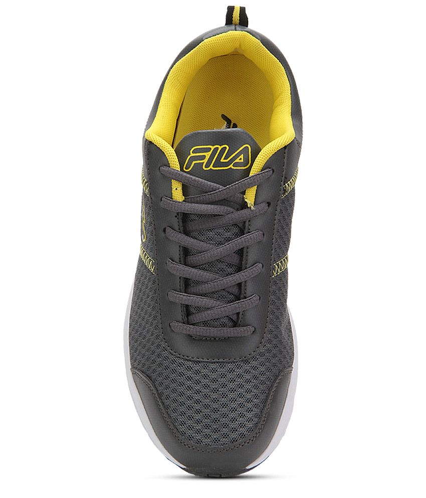 fila grey sports shoes