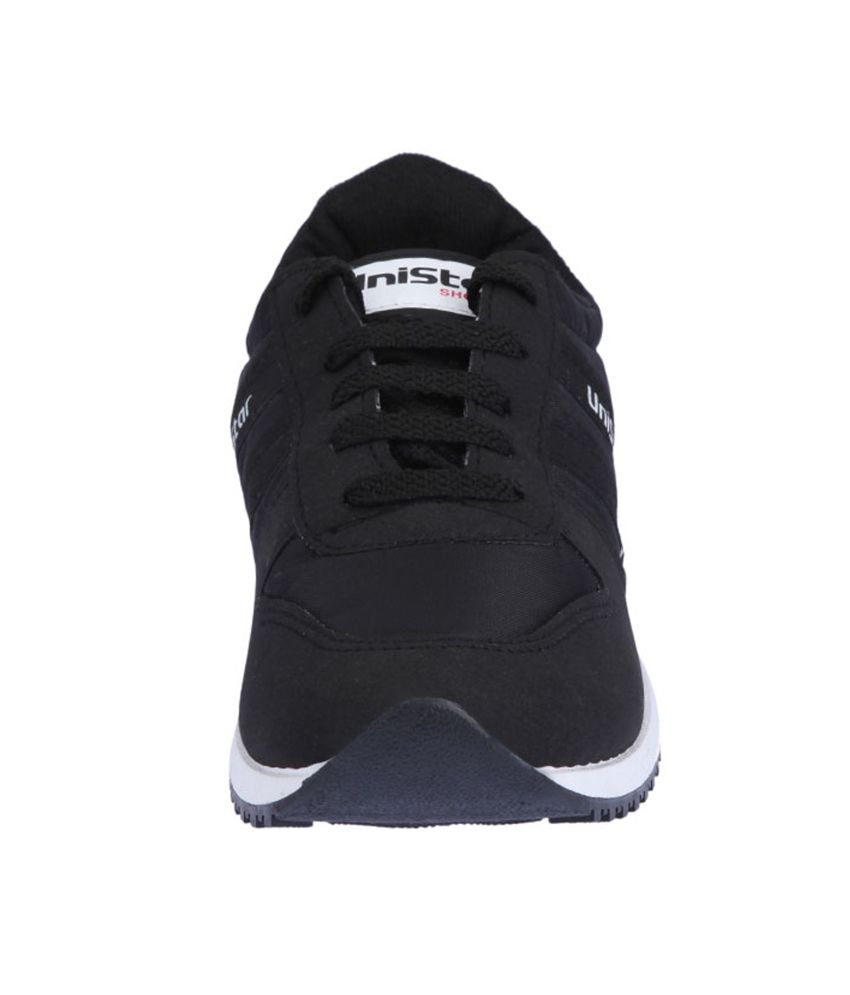 UniStar Sturdy Black Sport Shoes - Buy UniStar Sturdy Black Sport Shoes ...