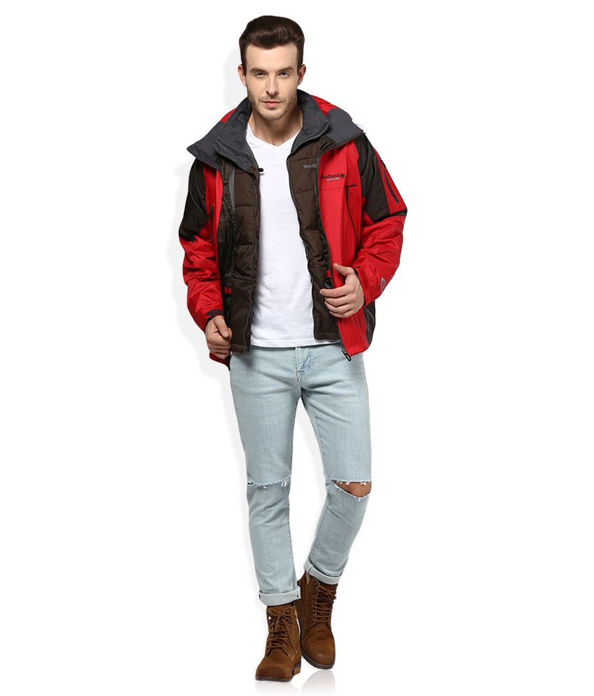 woodland red jacket