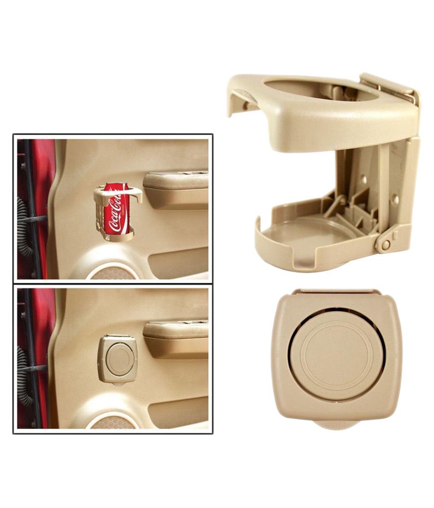 Autostark Car Bottle Holder For Hyundai Verna Fluidic Set Of 2 (beige